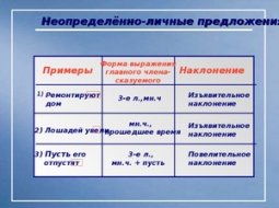 Неопределённо-личные предложения в русском языке: примеры