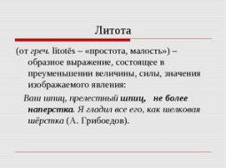 Литота: что это? Примеры литоты в русском языке