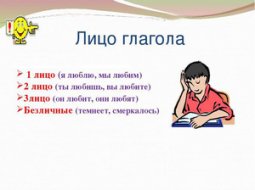 Определение лица глагола в русском языке, возвратные глаголы