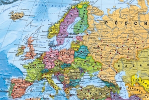 Какие страны граничат с Европой