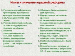 Законы Петра Столыпина: цели и итоги аграрной реформы