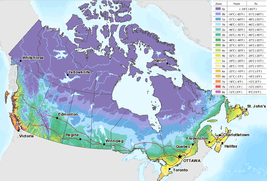 Температура летом в северной америке. Температурная карта Канады. Климатическая карта Канады. Карта климатических поясов Канады. Канада климат климатическая карта.