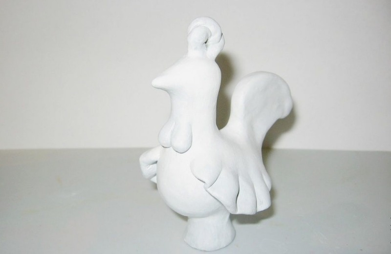 дымковская игрушка из пластилина как делать