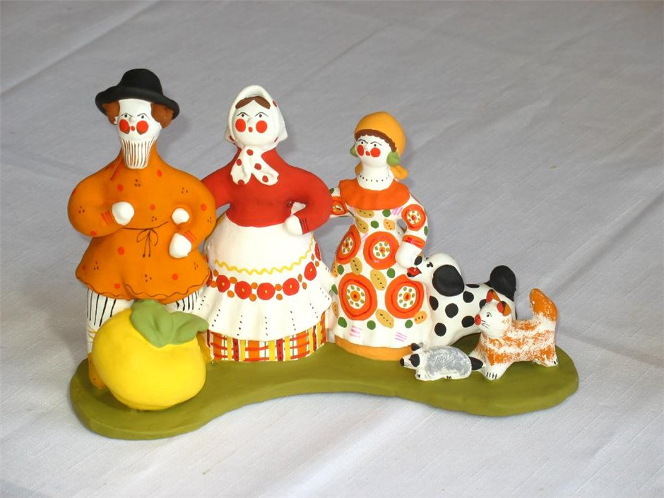 дымковская игрушка руками