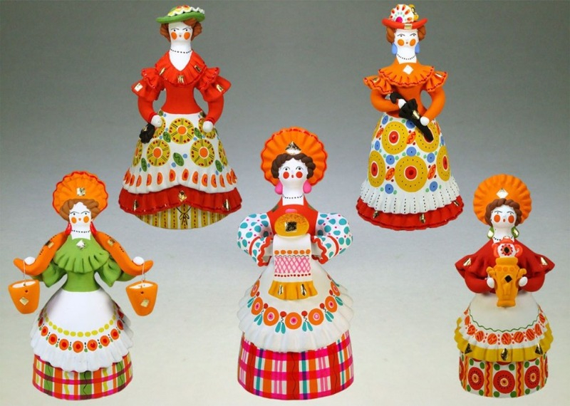 Дымковская игрушка - Барыни