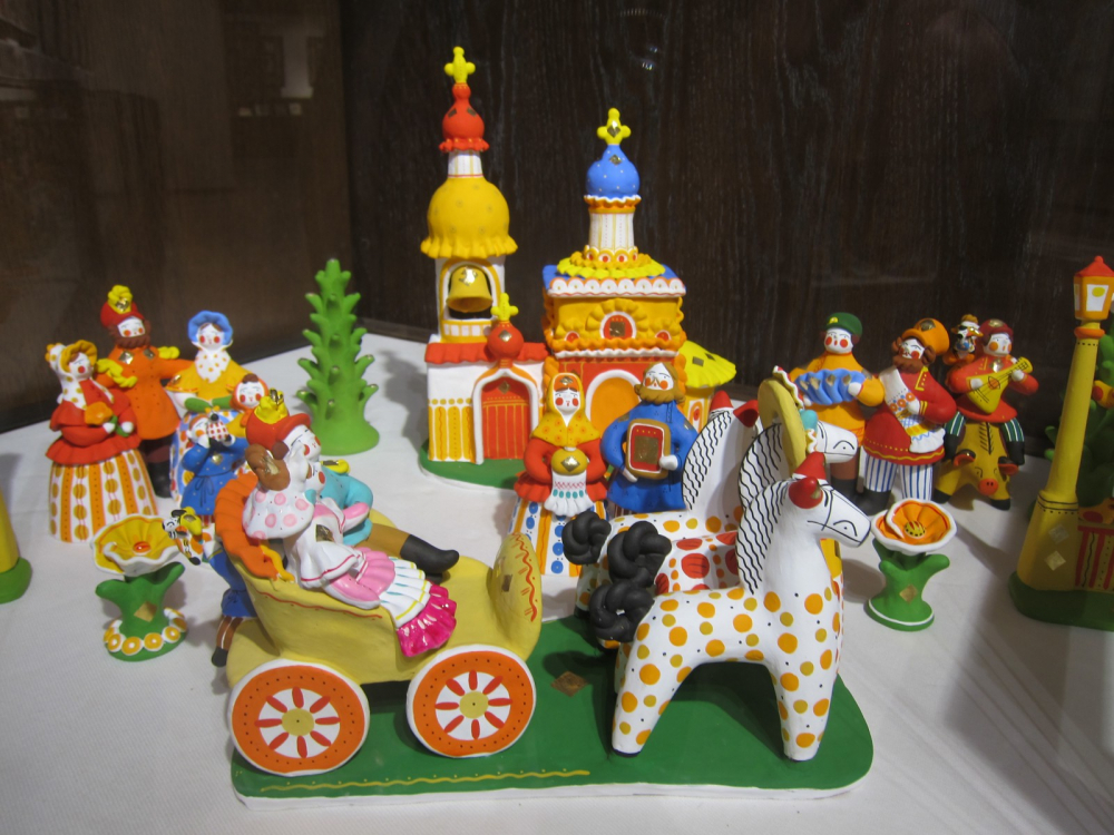 дымковская игрушка своими руками