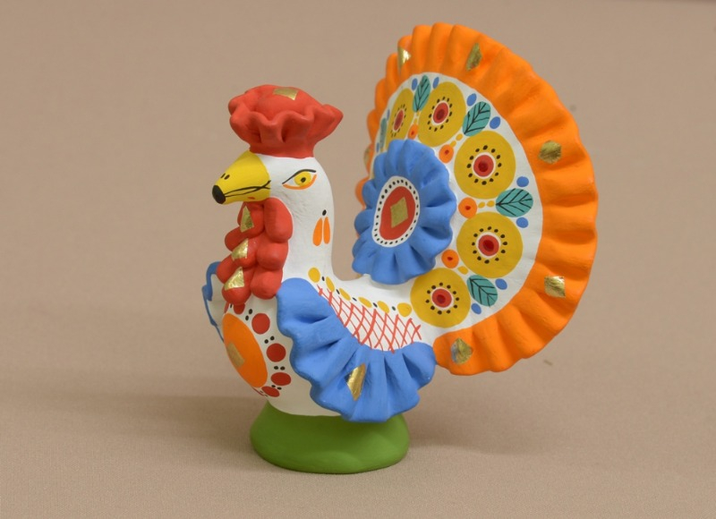 Дымковская игрушка «Индюк»