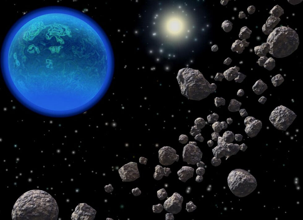 Пояс астероидов в Солнечной системе. – WNS
