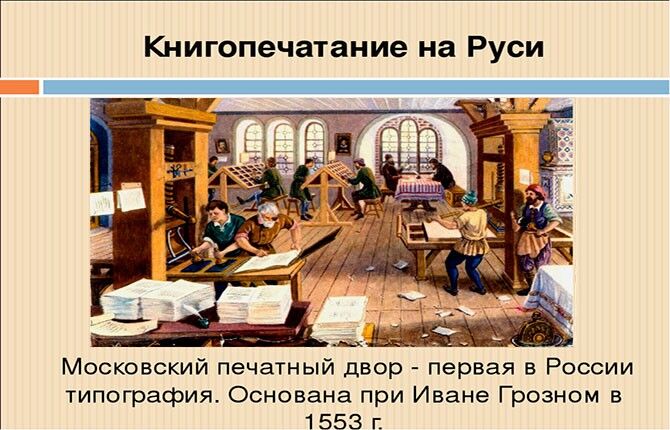 Книгопечатание на Руси